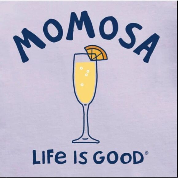 Life is Good Purple Mimosa Crusher Tee Medium EUC - Picture 5 of 5